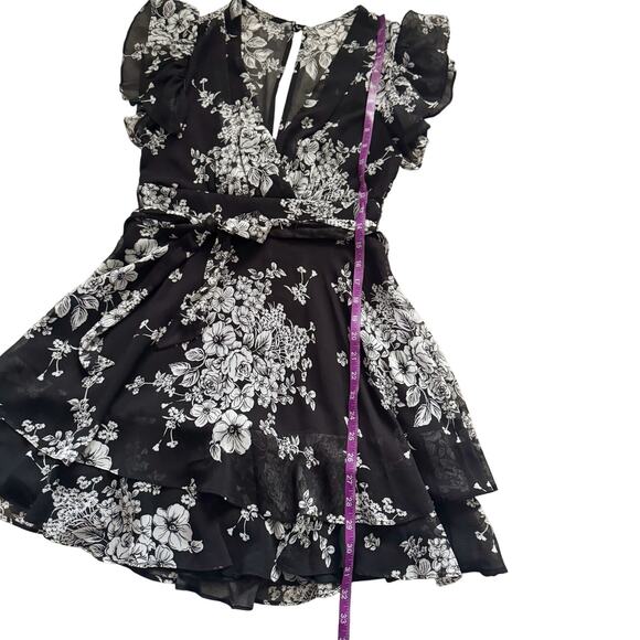 VTG B. Darlin Y2K Babydoll mini dress Women's Sz 4 6 Vintage Fairy Fairycore 90s - Picture 13 of 16